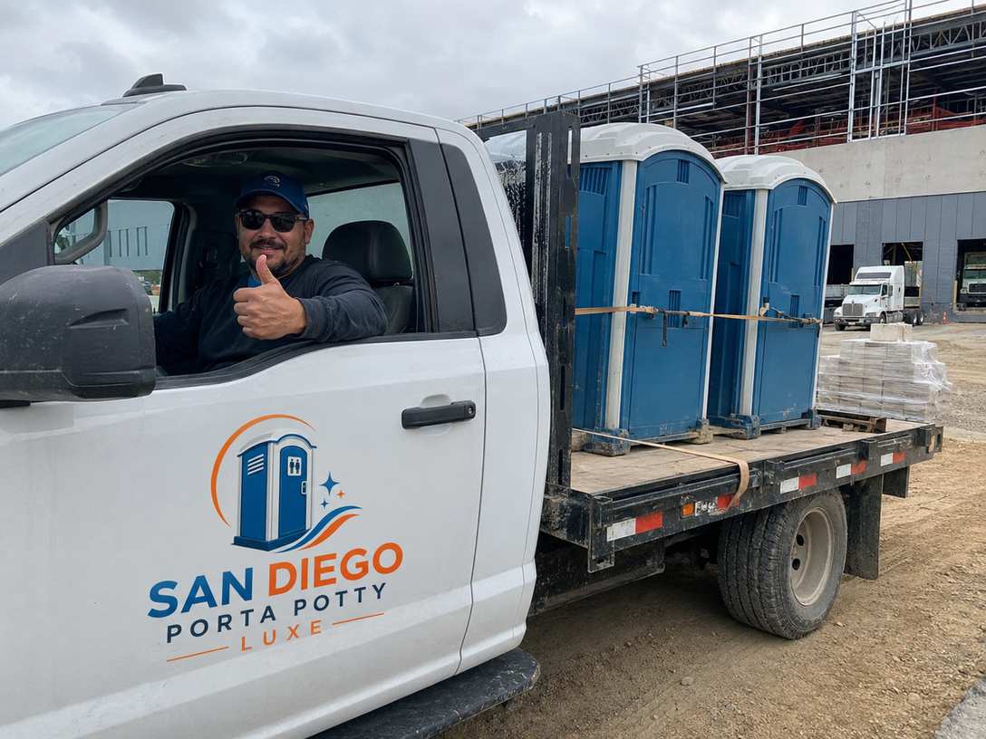 San Diego Porta Potty Luxe delivery driver